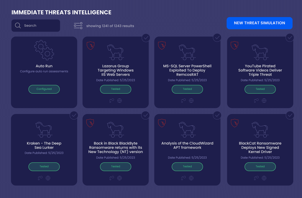 Breach Attack and Simulation - Immediate Threats - Cymulate