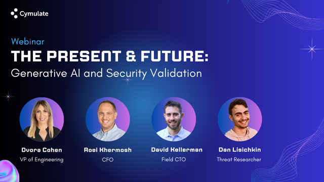 The Present & Future: Generative AI and Security Validation Hero image