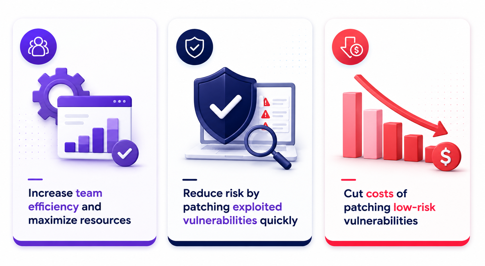 Cymulate vulnerability management infographic highlighting risk reduction, remediation efficiency, and cost savings.