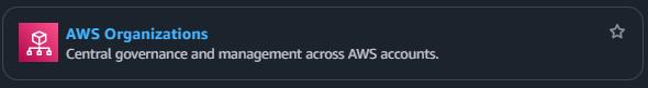 AWS central governance and management across AWS accounts